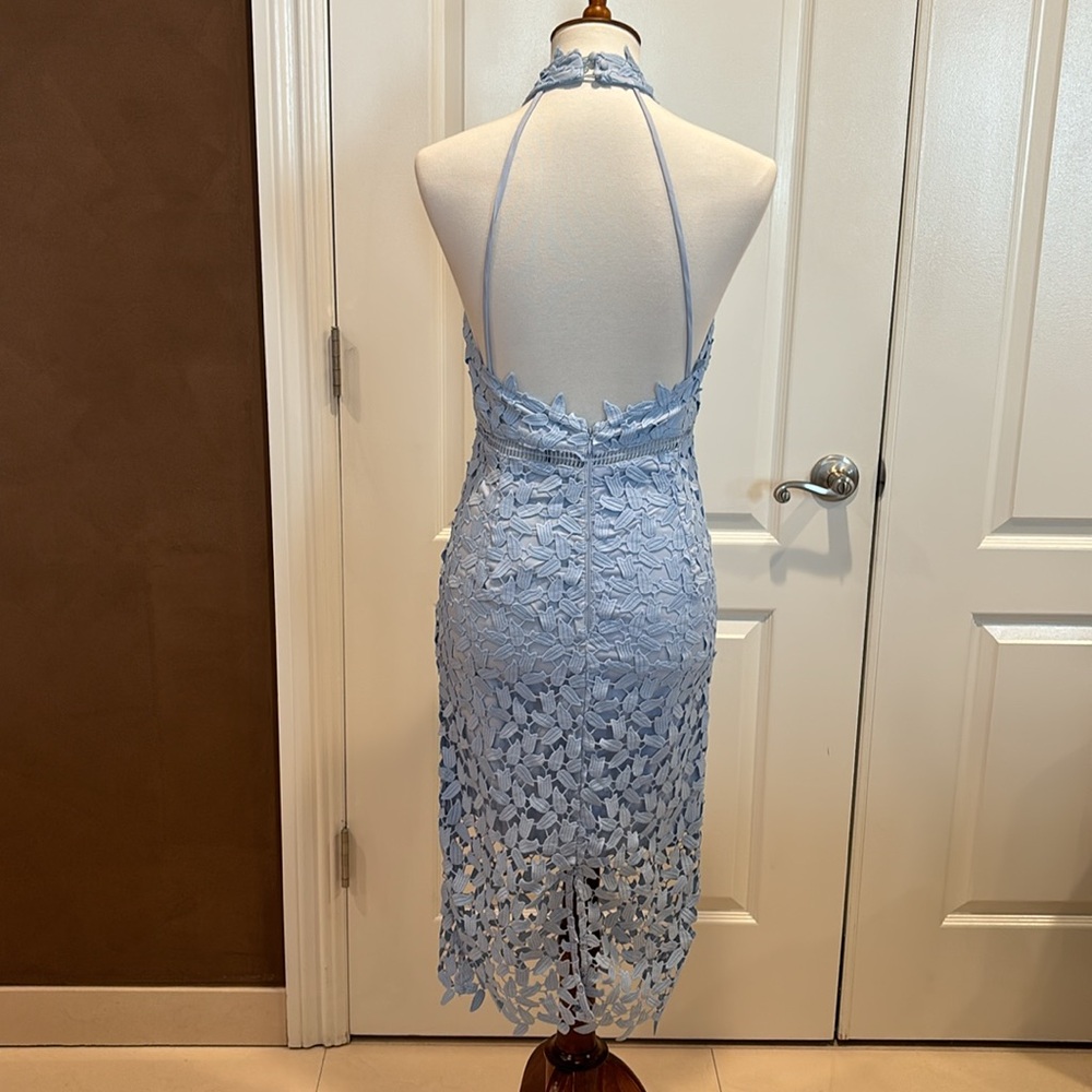 Bardot Lace Blue Dress - Picture 2 of 5